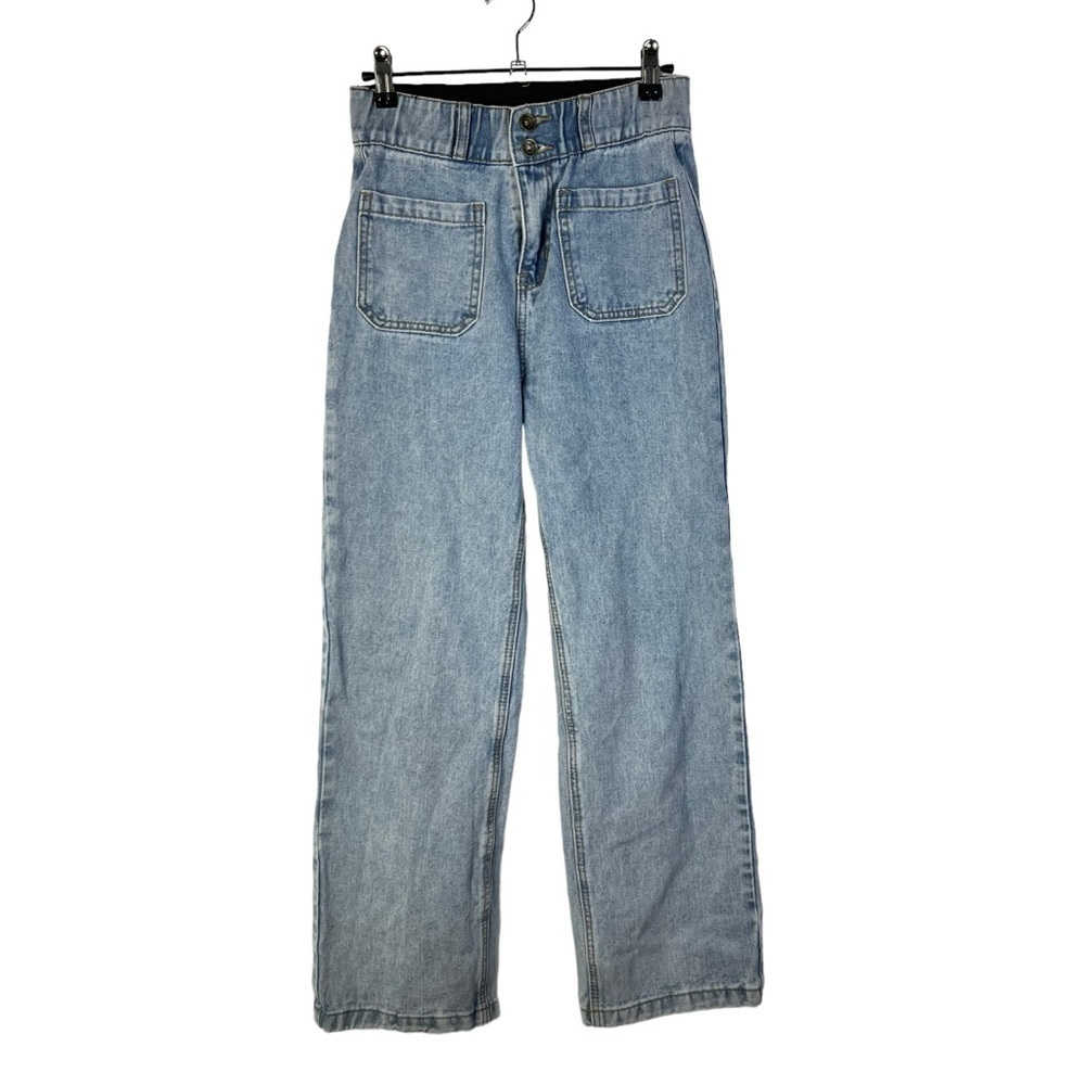 Boutique Alto Light Blue Wash High Rise Bootcut Jeans 4